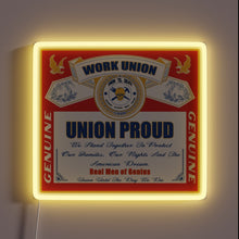 Load image into Gallery viewer, Genuine Union Pride Illuminated with Vibrant RGB Neon Lighting Effect