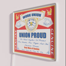 Load image into Gallery viewer, Union Pride Genuine Neon Sign with Vibrant RGB Colorful Lighting Effect