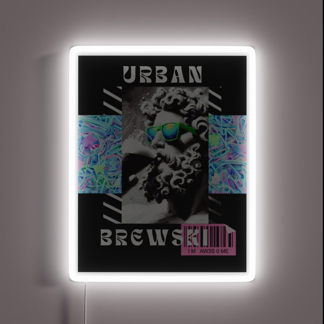 Colorful LED beer bar decor with adjustable RGB lighting effects