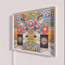 Load image into Gallery viewer, Neon urban art decor, vintage brewery-inspired RGB LED light collage