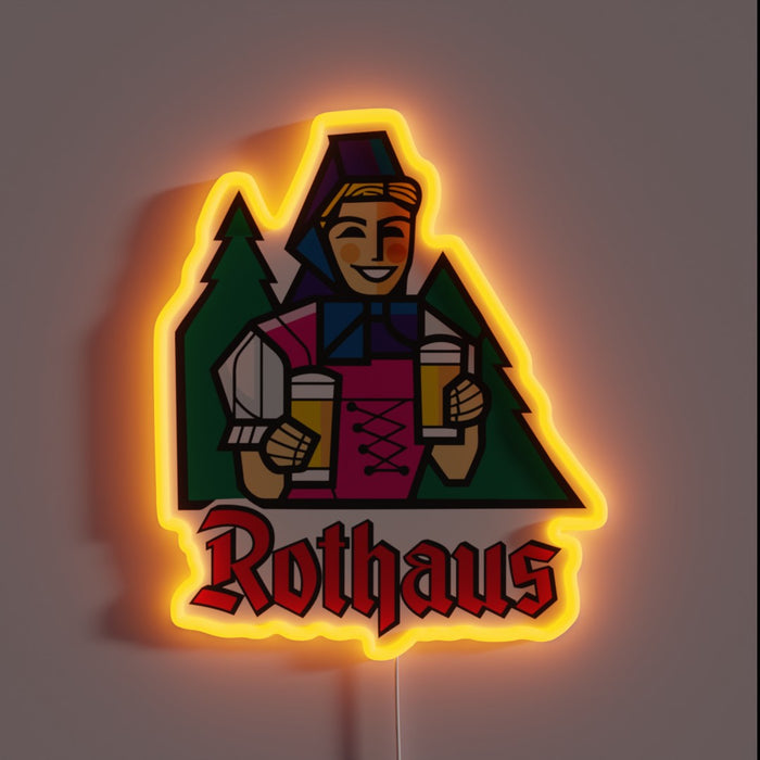 RGB Neon Sign for Urban Revitalized Brewery and Mixed-Use Complex