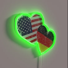 Load image into Gallery viewer, German American Heritage Pride Shining Through with Colorful Heart Symbolism