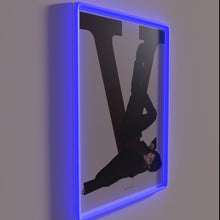 Load image into Gallery viewer, Eye-catching V formation in vibrant RGB LED neon lights display