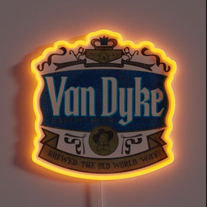 Vintage Van Dyke Export Beer Sign - Rare Breweriana Collectible