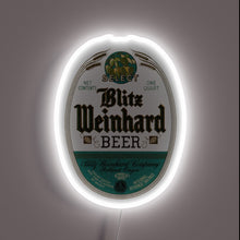 Load image into Gallery viewer, Retro styled advertisement of Blitz Weinhard beer in Portland, Oregon