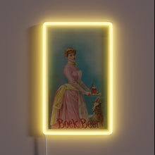 Load image into Gallery viewer, Vintage Bock Beer poster featuring Jerome Schile&#39;s classic goatherd artwork.