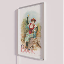 Load image into Gallery viewer, Retro German-inspired Bock beer advertisement vintage-style LED neon bar decoration