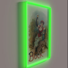 Load image into Gallery viewer, Retro-inspired vintage beer advertisement featuring a charming bock goat illustration.