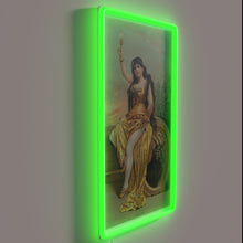Load image into Gallery viewer, Vintage Bock Beer Sign with Hand-Painted Style, Neon Accents Only