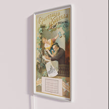 Load image into Gallery viewer, Vintage Bock Beer Sign - Rare Gottfried Krueger Brewing Co Poster