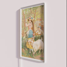 Load image into Gallery viewer, Vintage Bock Beer Sign in RGB Neon Illuminated Artwork Display