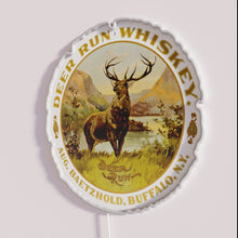 Load image into Gallery viewer, Retro Whiskey Sign, Handmade Buffalo, NY, Vintage Deer Run Distillery Neon