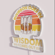 Load image into Gallery viewer, Retro Whiskey Connoisseur Neon Sign with Vintage Bourbon Loving Design