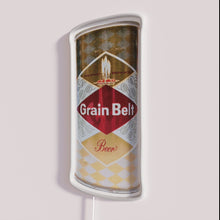 Load image into Gallery viewer, Vintage-style neon grain belt beer can decorative rgb illuminated sign
