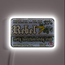 Load image into Gallery viewer, Retro-inspired illuminated signage featuring vintage craft beer label designs.