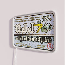 Load image into Gallery viewer, Unique imported craft beer inspired vintage style RGB neon sign