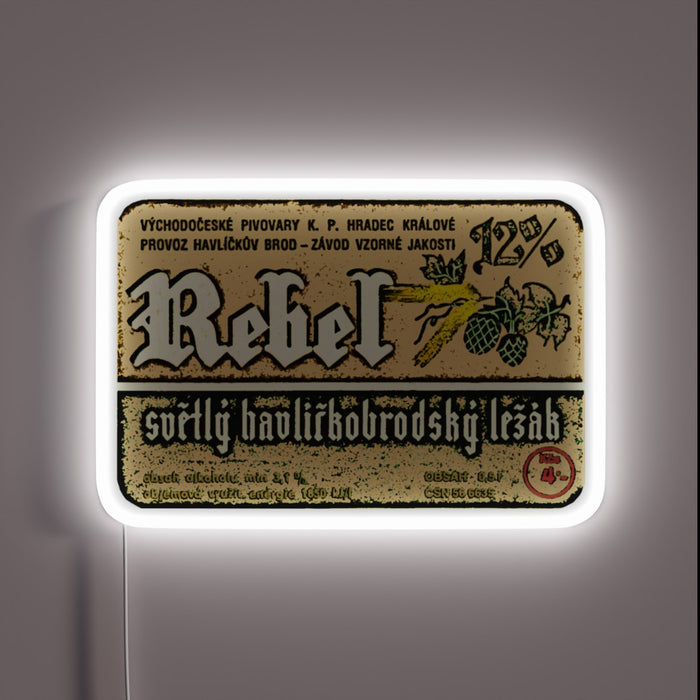 Retro inspired beer enthusiast decor with vibrant imported label design