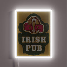 Load image into Gallery viewer, Authentic replica of a vintage Irish pub&#39;s classic illuminated signage.