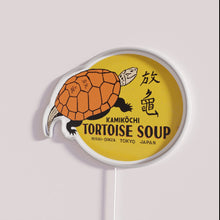 Load image into Gallery viewer, Vintage Japanese-inspired colorful tortoise soup restaurant decor retro neon lighting