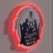 Load image into Gallery viewer, Vintage Schmidt&#39;s City Club Beer Sign from Jacob Schmidt Brewing Co.