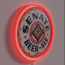 Load image into Gallery viewer, Retro-style Senate Beer Company logo neon sign from Washington DC.