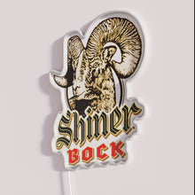 Load image into Gallery viewer, Vintage Shiner Bock Beer Logo Classic Retro RGB Neon Sign Decor