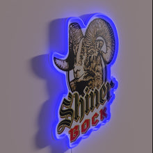 Load image into Gallery viewer, Classic Texas Brewery Emblem in Retro Glow Neon Sign Artwork