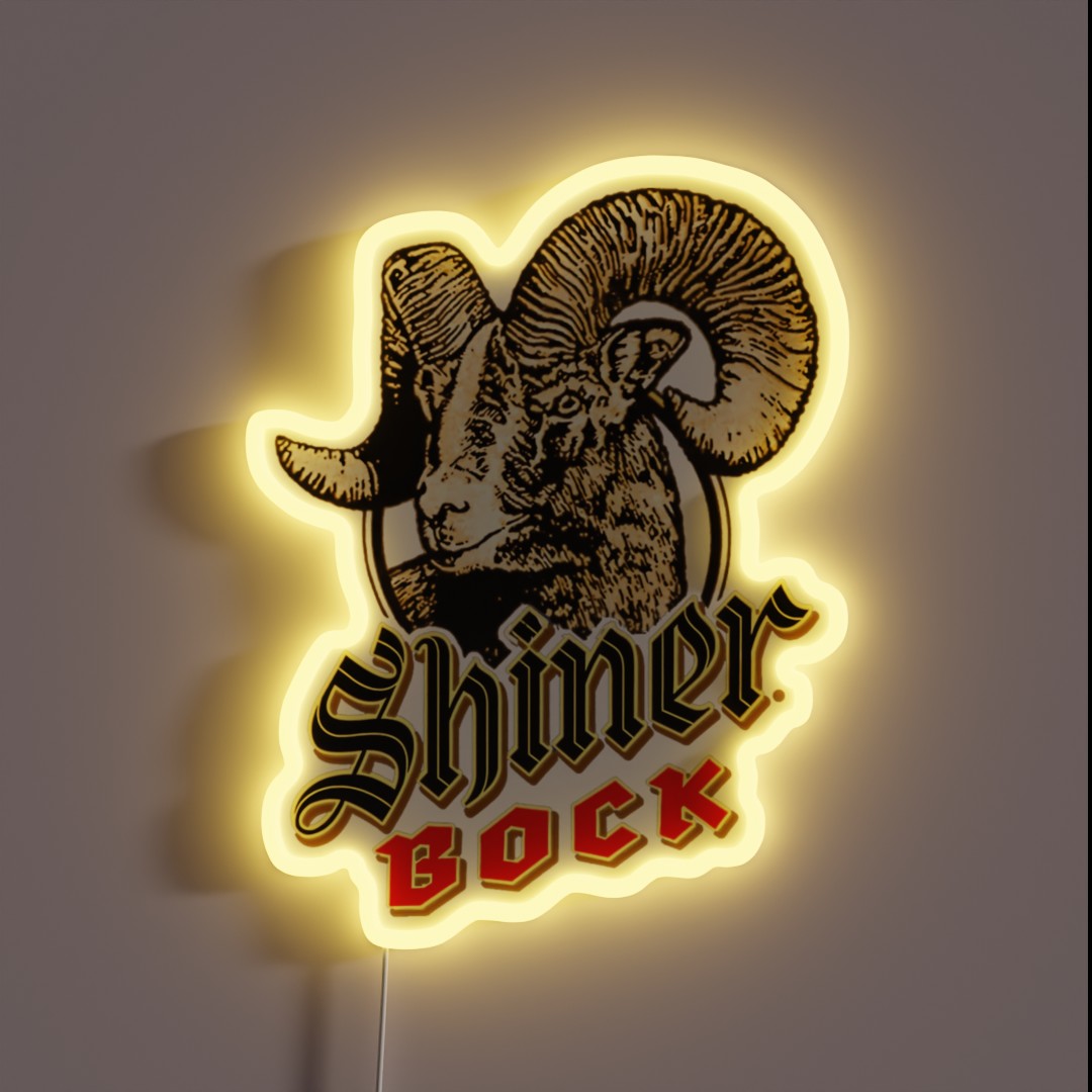 Vintage Shiner Bock Beer Rgb Led Sign – Neon Factory