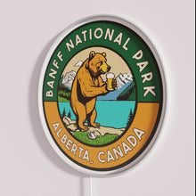 Load image into Gallery viewer, Retro Inspired Banff Neon Wall Sign with Vibrant Color Accents