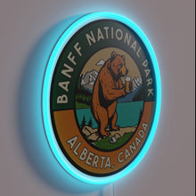 Load image into Gallery viewer, Retro Inspired Banff Mountain Landscape Decorative Neon Wall Art Sign