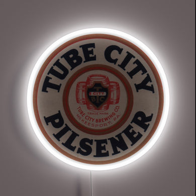 Retro-Style Sign Featuring Neon Accents of McKeesport's Iconic Brewery History