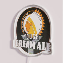Load image into Gallery viewer, Vintage Yough Cream Ale Beer Sign with Customizable RGB Neon Lighting