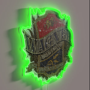 Vintage-Style Neon Sign: Wagner Brewing Company 1903 Illuminated Distinctive Decor