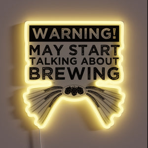 RGB Neon Sign: Brewing Beer Conversations with Every Flicker Brightly