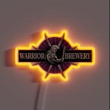 Load image into Gallery viewer, RGB Neon Sign for Warrior Brewery Fan Room Decorations