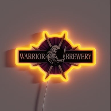 RGB Neon Sign for Warrior Brewery Fan Room Decorations