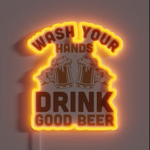 Load image into Gallery viewer, RGB LED Sign: Hygiene Meets Hops in Bold Colorful Display