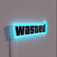 Load image into Gallery viewer, Vibrant RGB neon warning light indicating careless energy consumption at home.