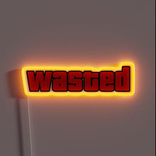 Load image into Gallery viewer, Vibrant LED sign with wasted RGB colors and distressed design.