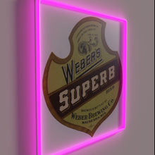 Load image into Gallery viewer, Add a touch of sophistication with vibrant beer sign decor.