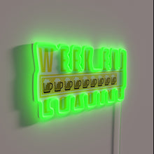 Load image into Gallery viewer, Colorful weekend vibes with glowing neon LED beer sign lights.
