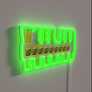 Colorful weekend vibes with glowing neon LED beer sign lights.