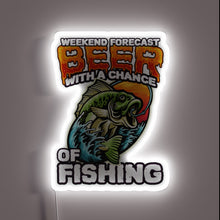 Load image into Gallery viewer, Neon Weekender Sign with Animated Bass and Beer Forecasts
