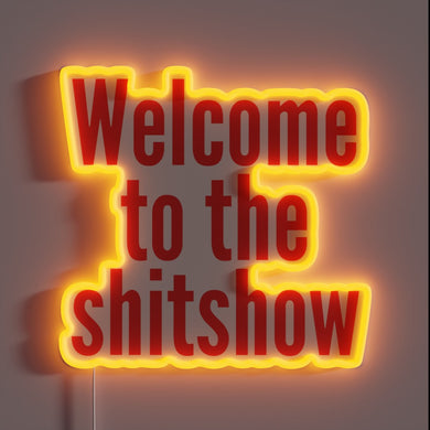 Eye-catching Red RGB Neon Sign for Lovers of Edgy Humor