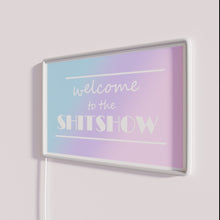 Load image into Gallery viewer, Neon RGB welcome to the chaos home decor sign