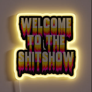 Vibrant neon sign for those embracing chaos and eccentricity freely