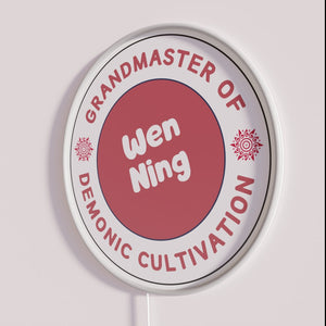 Vibrant RGB Neon Wall Sign Inspired by Wen Ning's Popularity