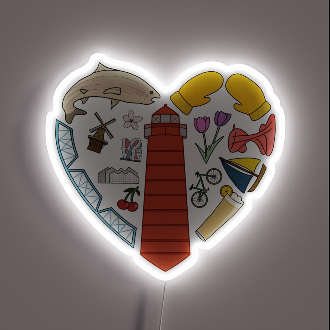 Bringing Vibrant West Michigan Spirit to Your Home with Colorful Neon