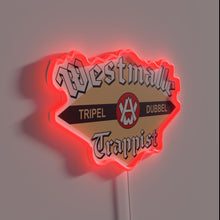 Load image into Gallery viewer, Westmalle Trappist Belgian Beer Authenticity Guaranteed RGB Illuminated Neon Sign