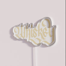 Load image into Gallery viewer, Vintage whiskey bar decor with elegant calligraphy LED neon lighting